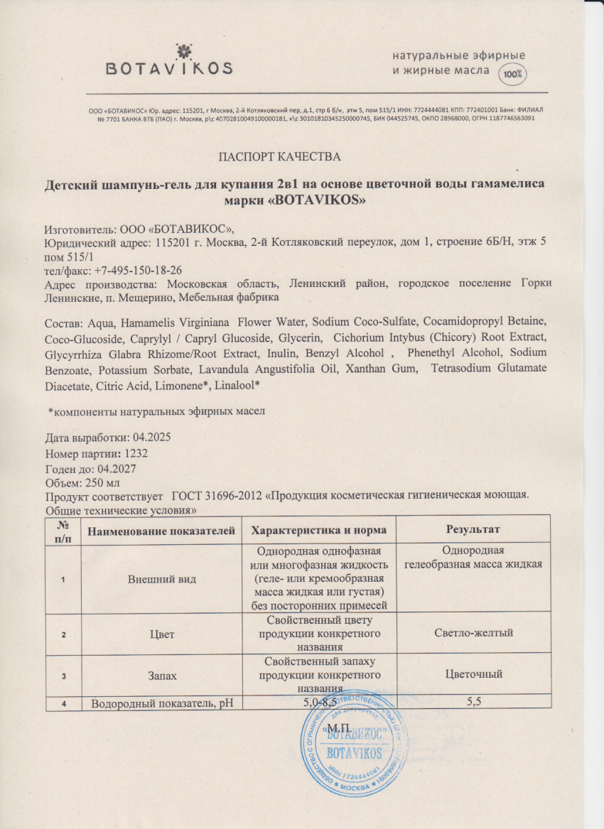 Паспорт №042025